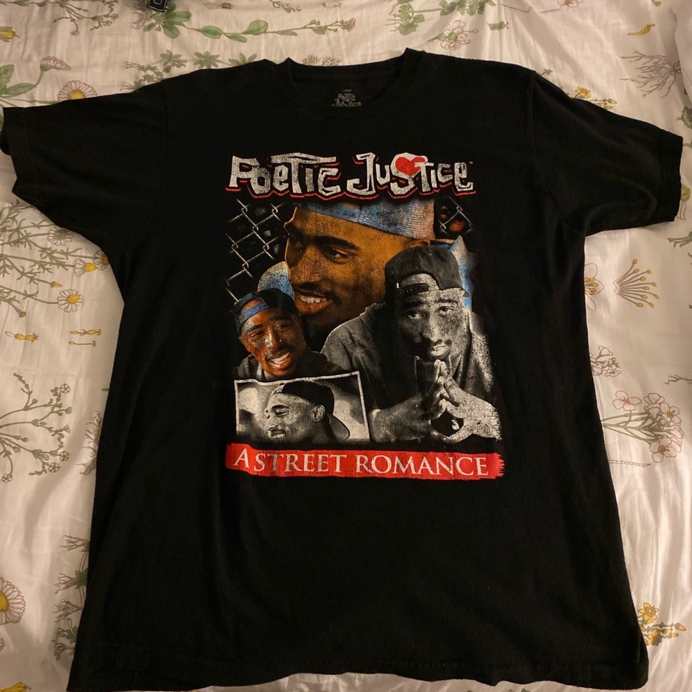 black poetic justice graphic tee